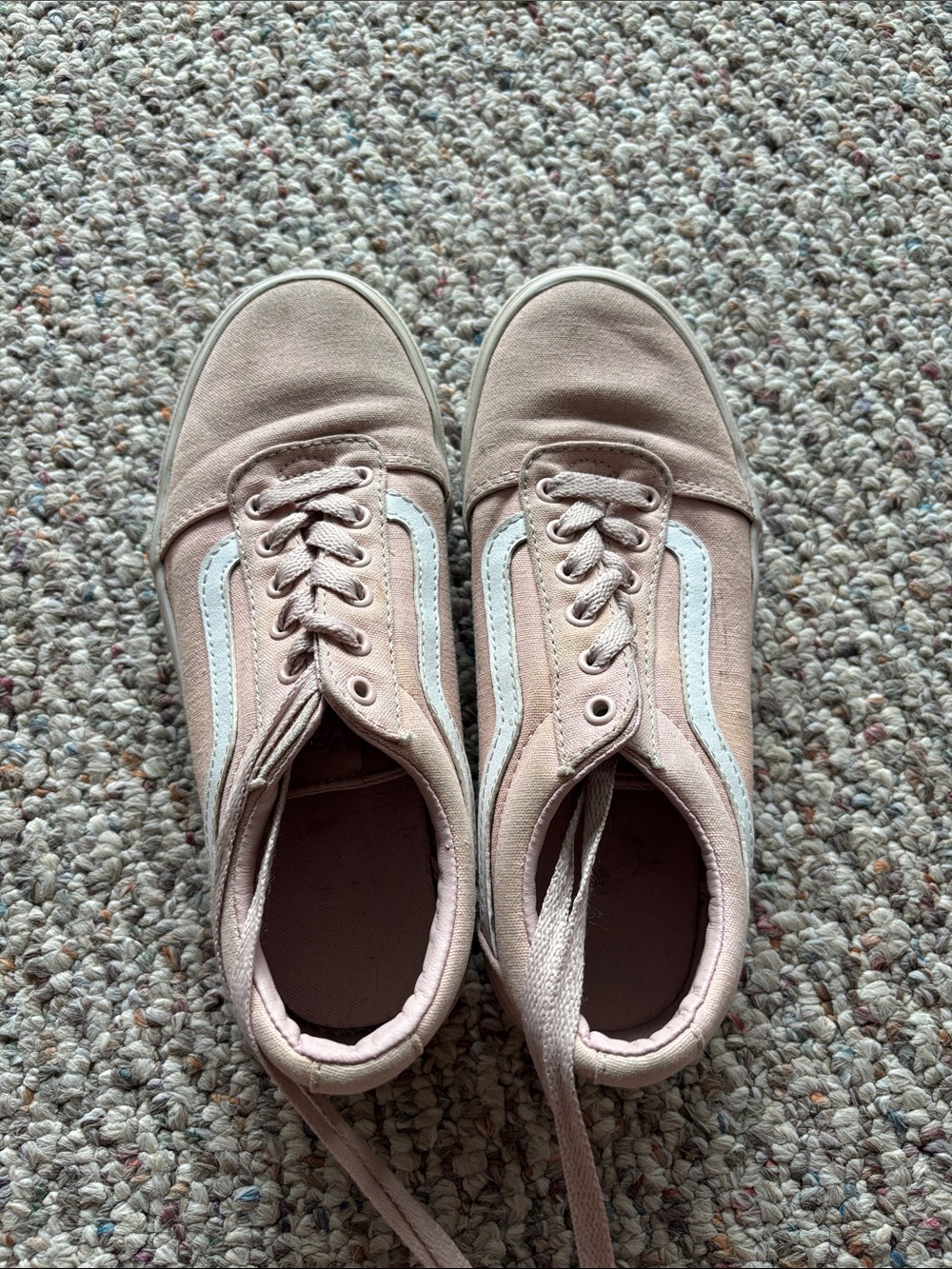 Vans pink and white. Size 3 little girl